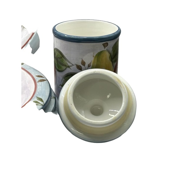 Set of 4 Black Forest Fruits Heritage Mint 10 1/2" diameter with small canister - Picture 5 of 6